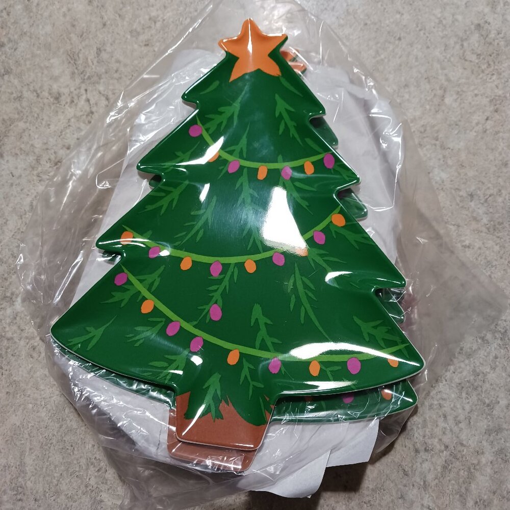 Target Bullseye Christmas tree plates